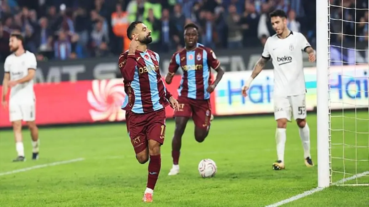 Evinde Beşiktaş'ı konuk eden Trabzonspor, mücadeleyi 2-0 kazandı.