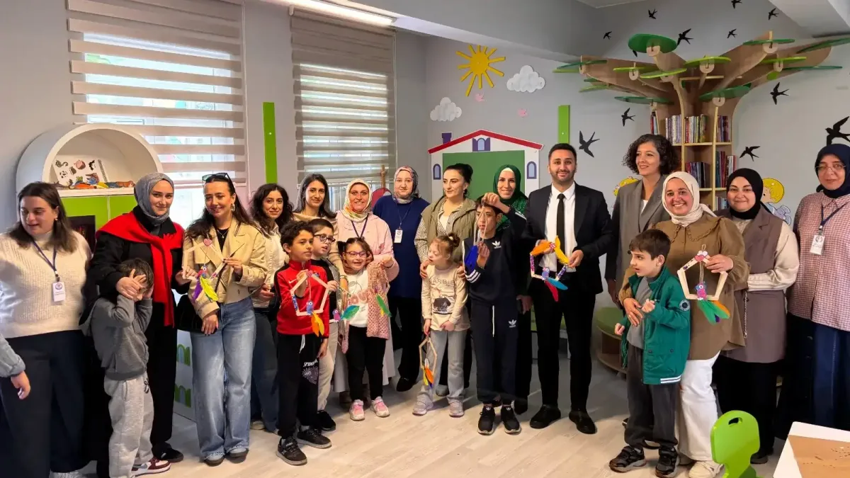Çilekli Düşler Köyü'nde öğrencilerin eğlendiği anlar.