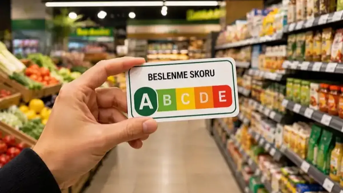 Okul gıdası uygulamasında beslenme skoru sistemi ile ilgili görsel.