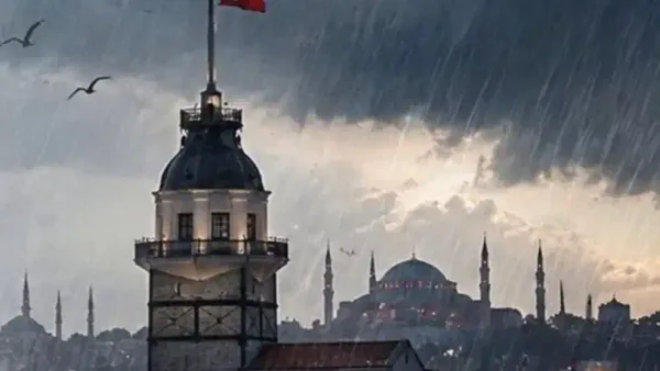 İstanbul'da beklenen kuvvetli yağış ve fırtına uyarısı