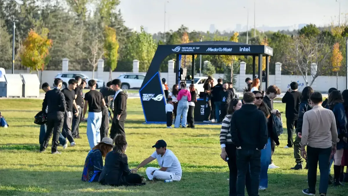 Atatürk Çocukları Doğal Yaşam Parkı’nda düzenlenen oyun festivali alanı