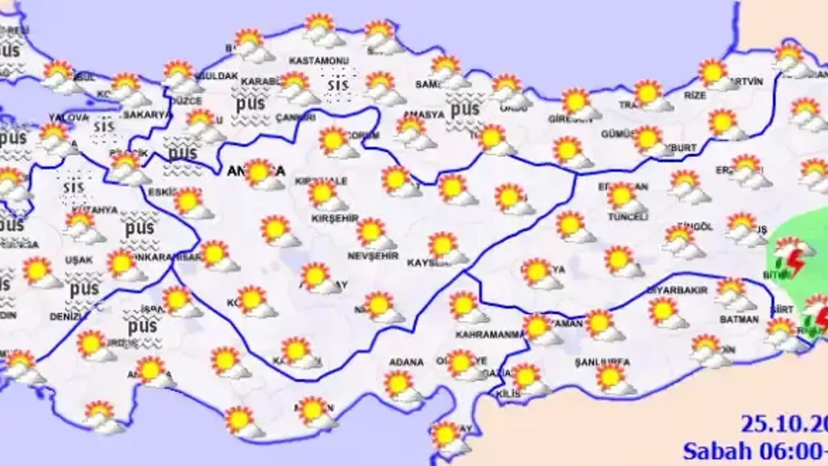 Yurt genelinde sis ve sağanak yağış bekleniyor - Detay Görsel 1