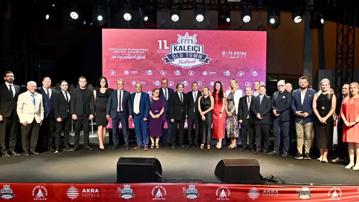 Kaleiçi Old Town Festivali gala yemeğinden bir kare.