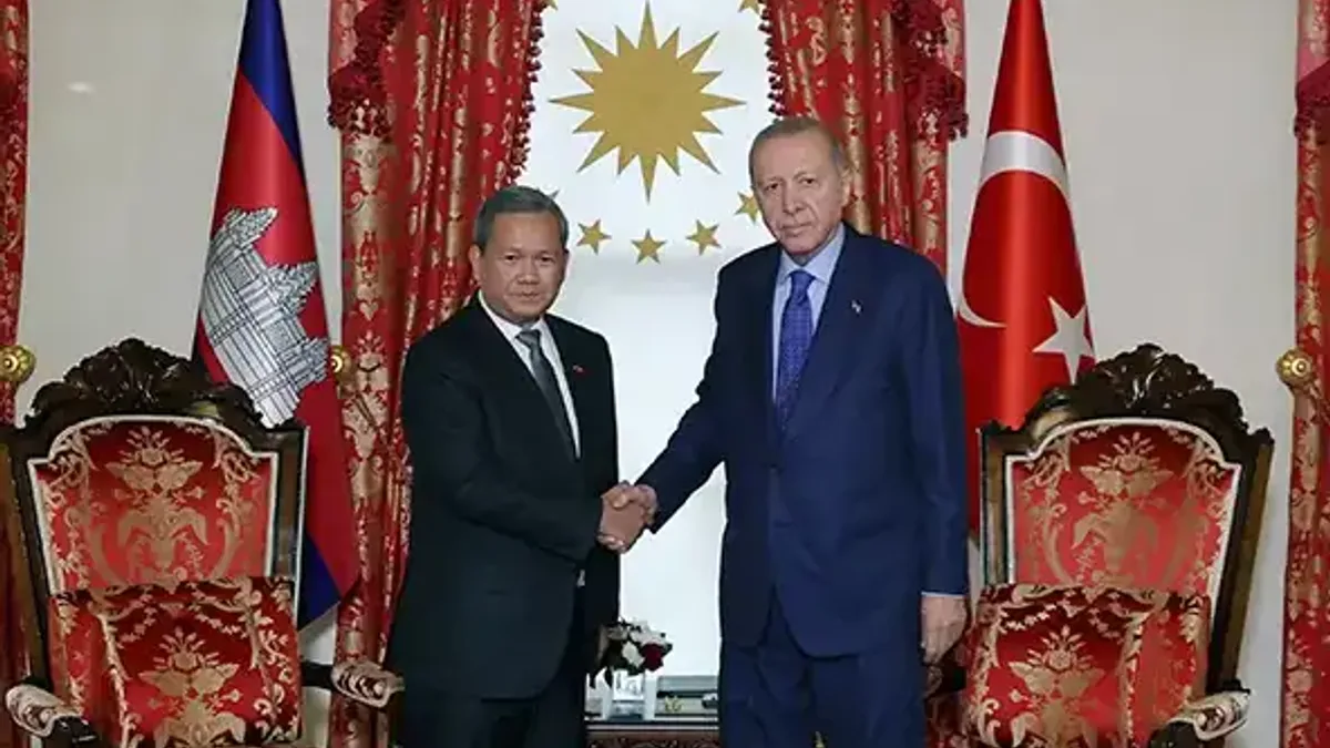 Kamboçya Başbakanı Hun Manet, Türkiye ziyaretinde.