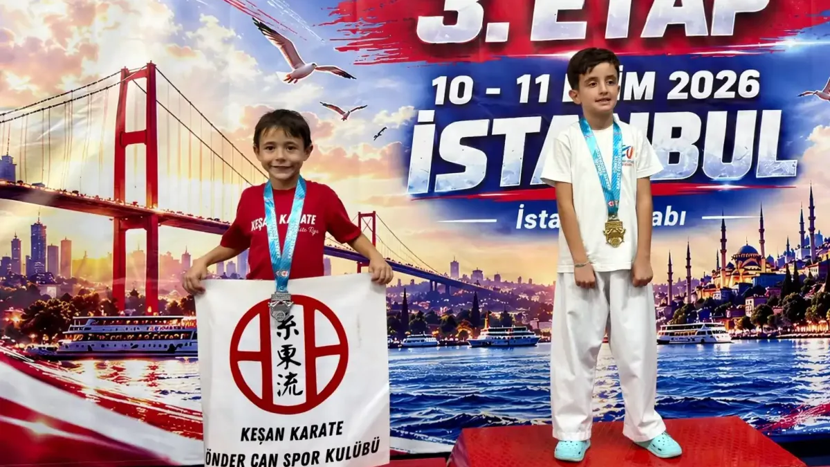 Keşanlı karatecilerin İstanbul'daki madalya başarısı