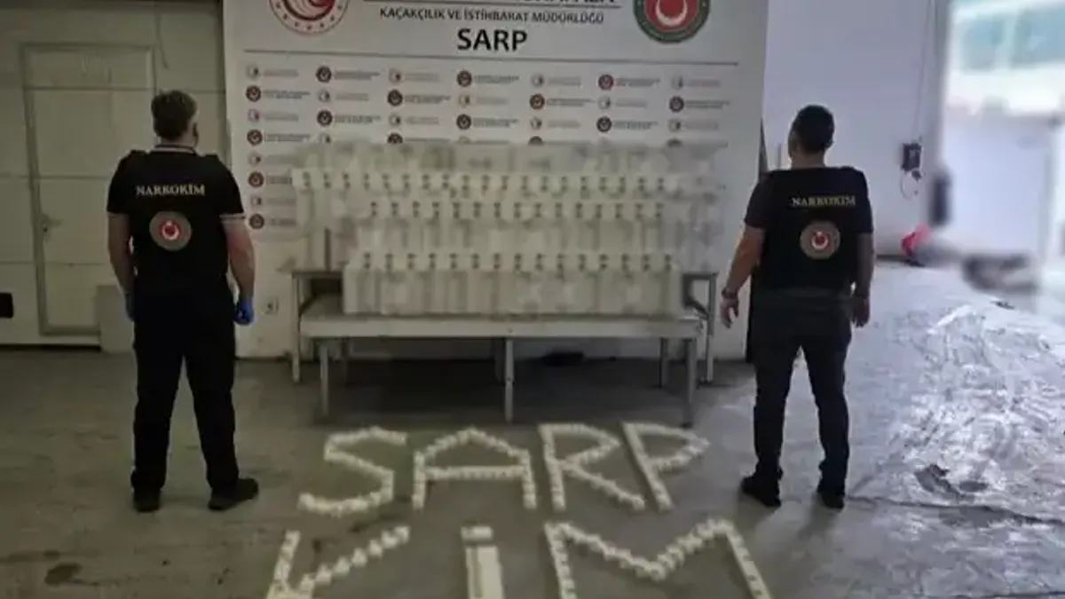 Gümrük kapılarında düzenlenen uyuşturucu operasyonu