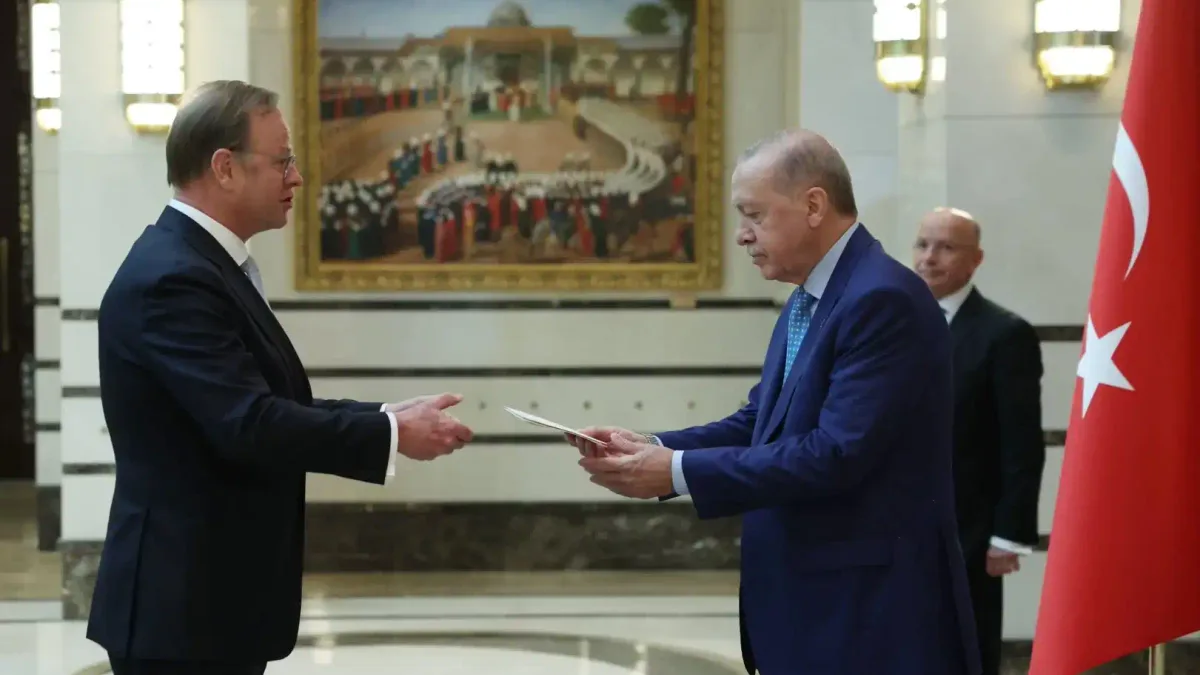 Cumhurbaşkanı Erdoğan, büyükelçileri kabul ediyor.