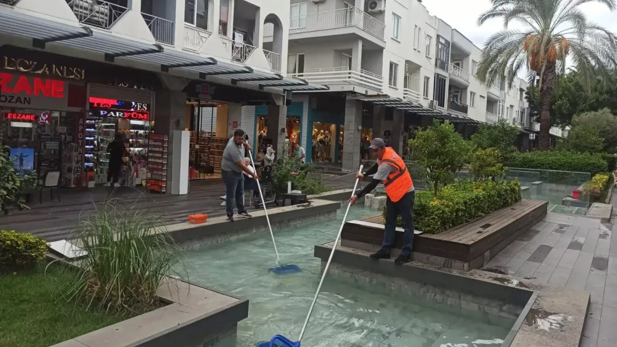 Kemer Liman Caddesi'nde kış bakımı yapıldı