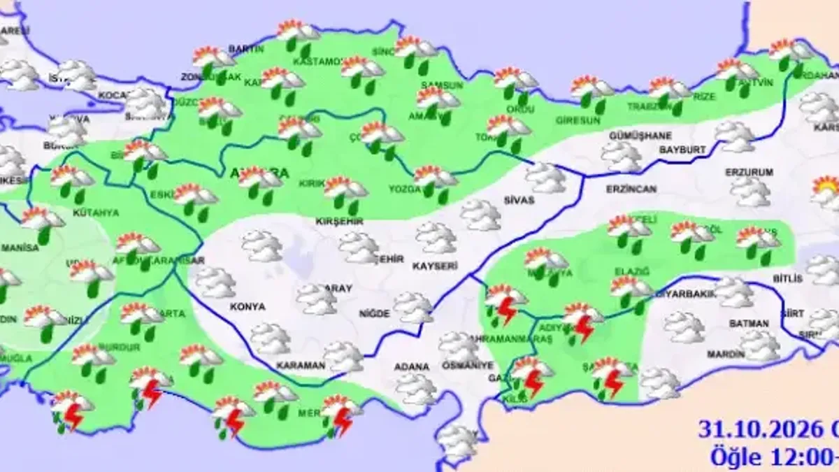 Meteoroloji birçok bölgede sağanak yağış uyardı - Detay Görsel 2