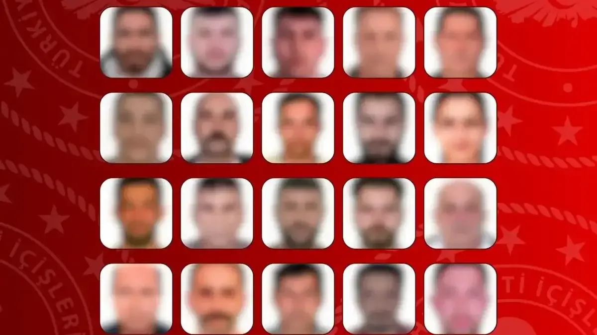 Türkiye'ye iade edilen firari suçluların listesi.