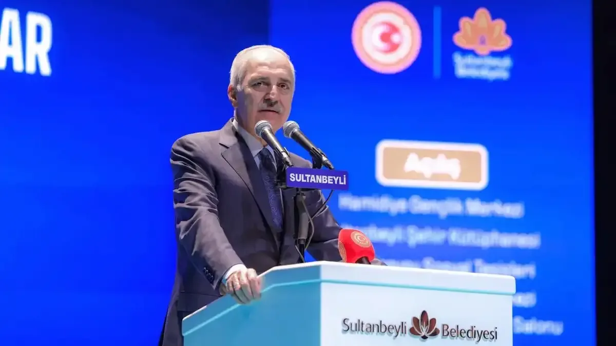 Numan Kurtulmuş, Sultanbeyli'de toplu açılış töreninde konuştu.