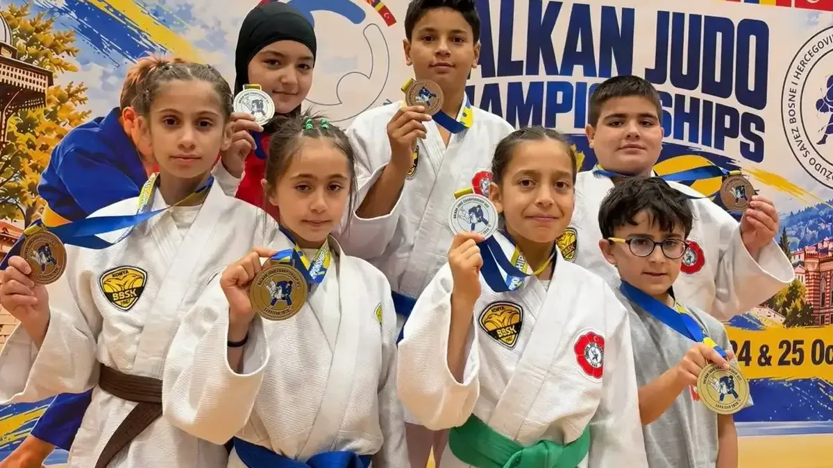 Konyalı judocular, Balkan Judo Şampiyonası'nda madalyalar kazandı.