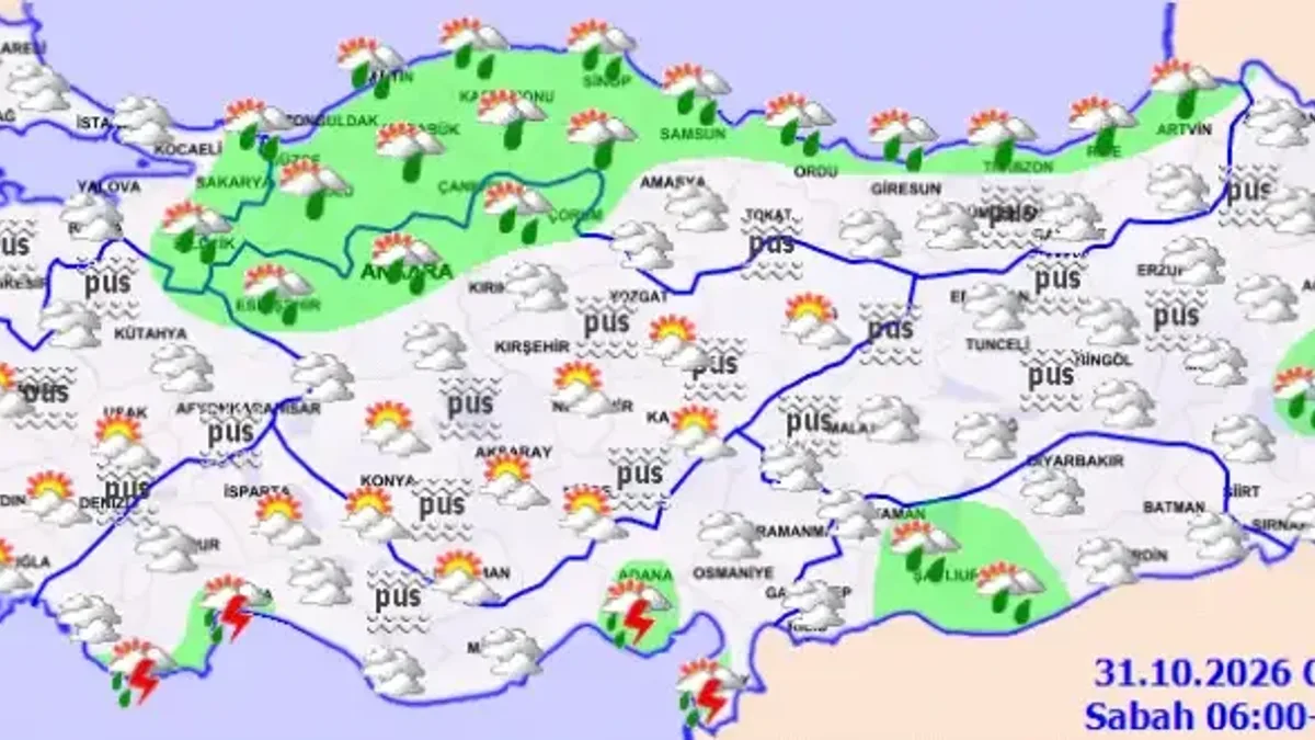 Meteoroloji birçok bölgede sağanak yağış uyardı - Detay Görsel 1
