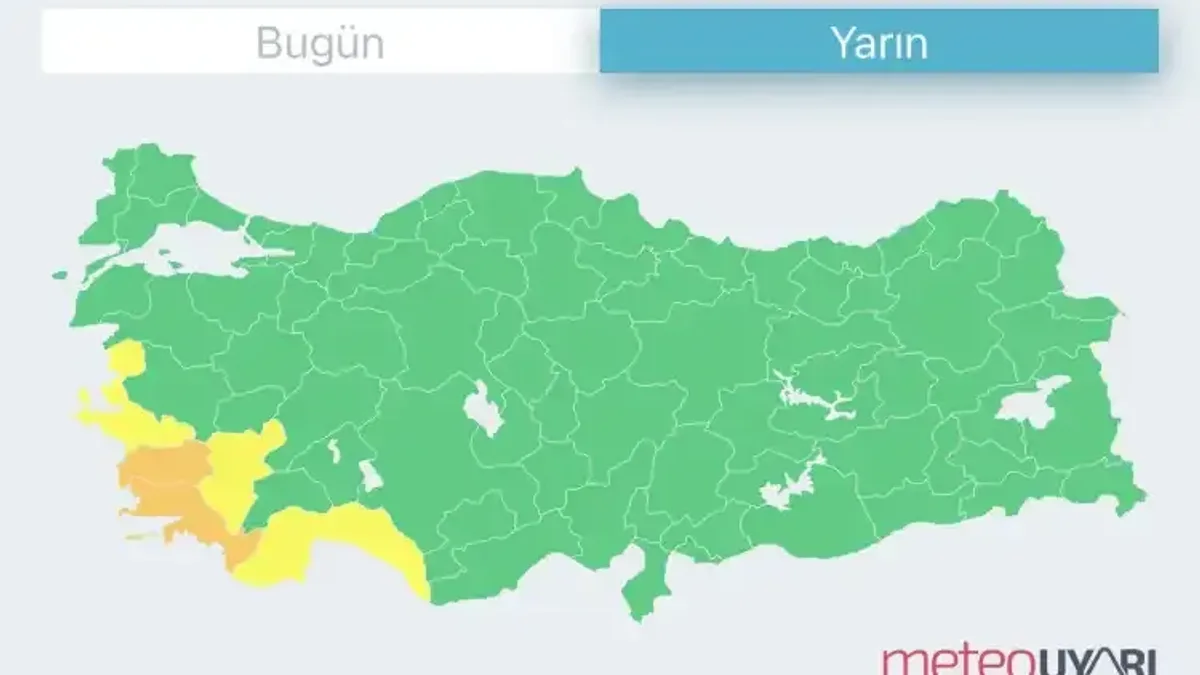 Ege ve Akdeniz'de kuvvetli yağış alarmı var - Detay Görsel 1
