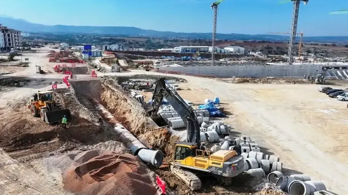 Denizli Şehir Hastanesi çevresinde yeni altyapı çalışmaları