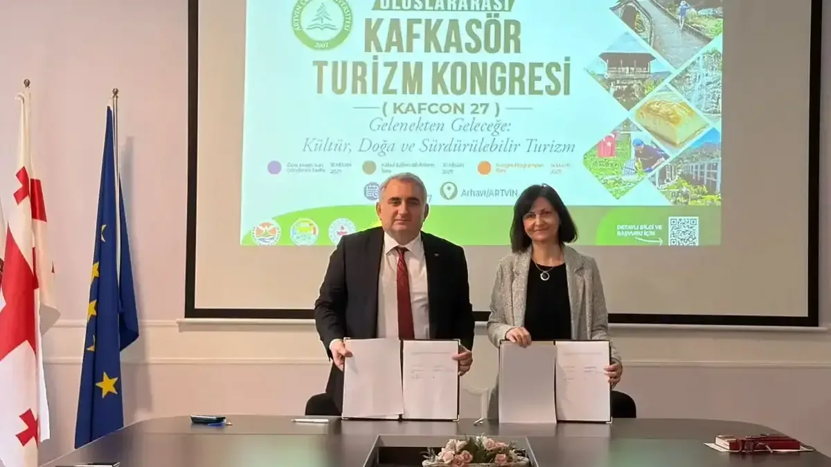 Artvin Çoruh Üniversitesi ve Telavi Devlet Üniversitesi iş birliği anlaşması imzaladı.