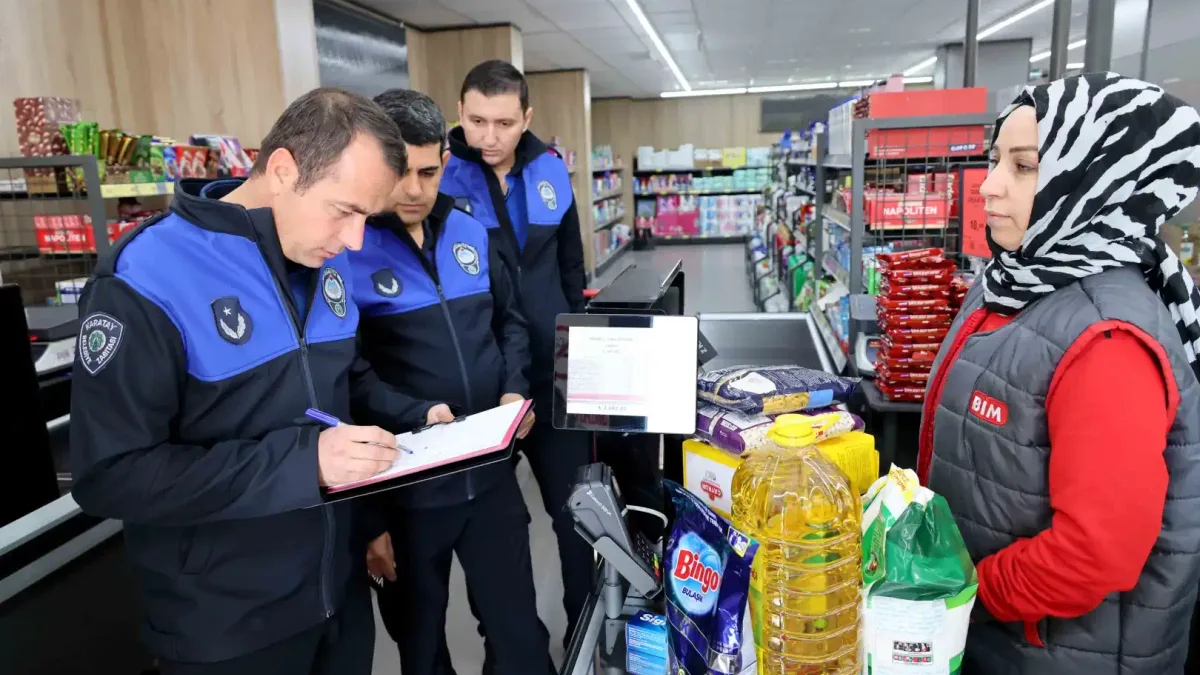 Karatay'da market ve okul kantinlerine sıkı denetim yapılıyor