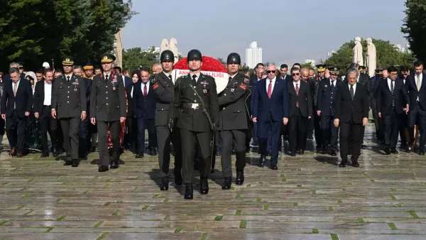 Ankara'nın başkent oluşunun 103. yıl dönümü töreni.