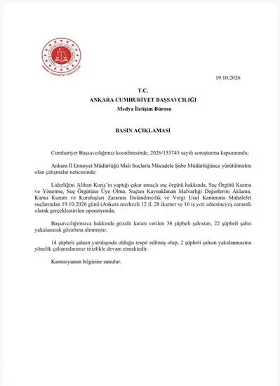 Alihan Kuriş suç örgütüne yeni dalga operasyonu - Detay Görsel 1