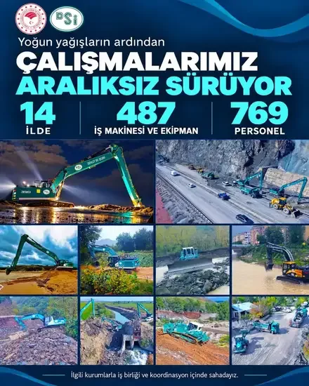 Taşkın ve su baskınları için DSİ ekipleri sahada - Detay Görsel 2