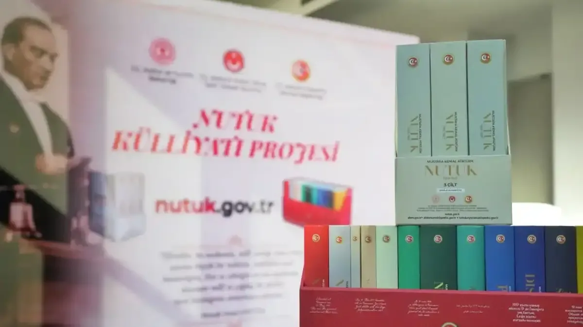 Nutuk Külliyatı Projesi tanıtım programından bir görüntü.