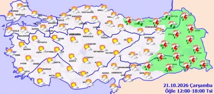 Meteoroloji sağanak yağış ve sis uyarısı yaptı - Detay Görsel 2