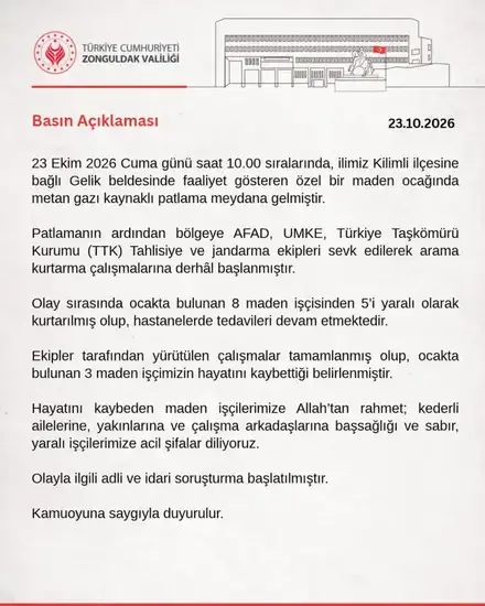 Zonguldak'ta maden faciası: 3 ölü, 5 yaralı - Detay Görsel 2