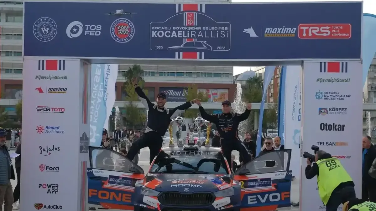 Kocaeli Rallisi'nde Uğur Soylu ve Soner Tamer ekibi birinci oldu.