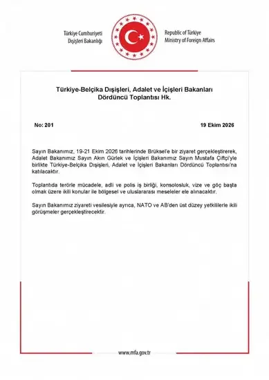 Türkiye-Belçika Zirvesi Brüksel'de gerçekleşecek - Detay Görsel 1