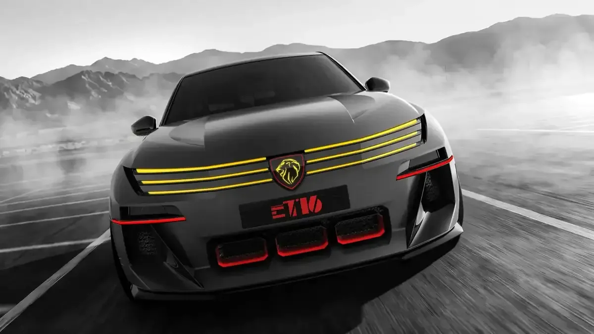 Peugeot E-T16 Concept, 2026 Paris Otomobil Fuarı'nda sergilendi.