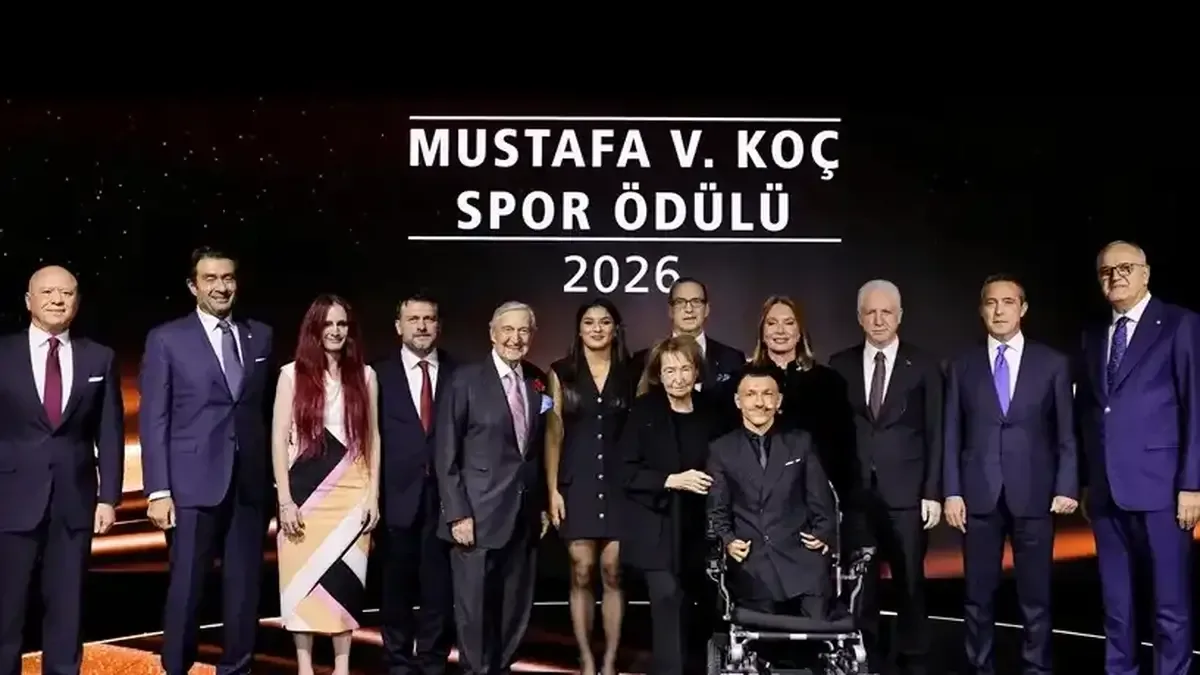 Mustafa V. Koç Spor Ödülü töreninden bir görüntü.