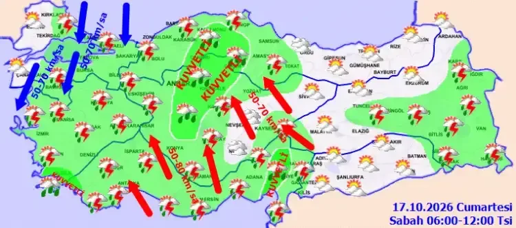 Meteoroloji kritik uyarılarda bulundu - Detay Görsel 1