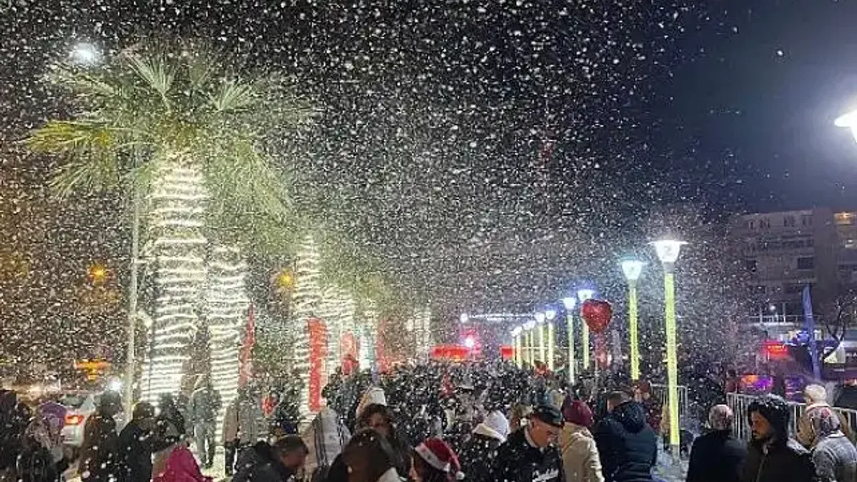 Başkan Çerçioğlu'ndan yeni yıl sürprizi "Aydın'a kar yağdı"