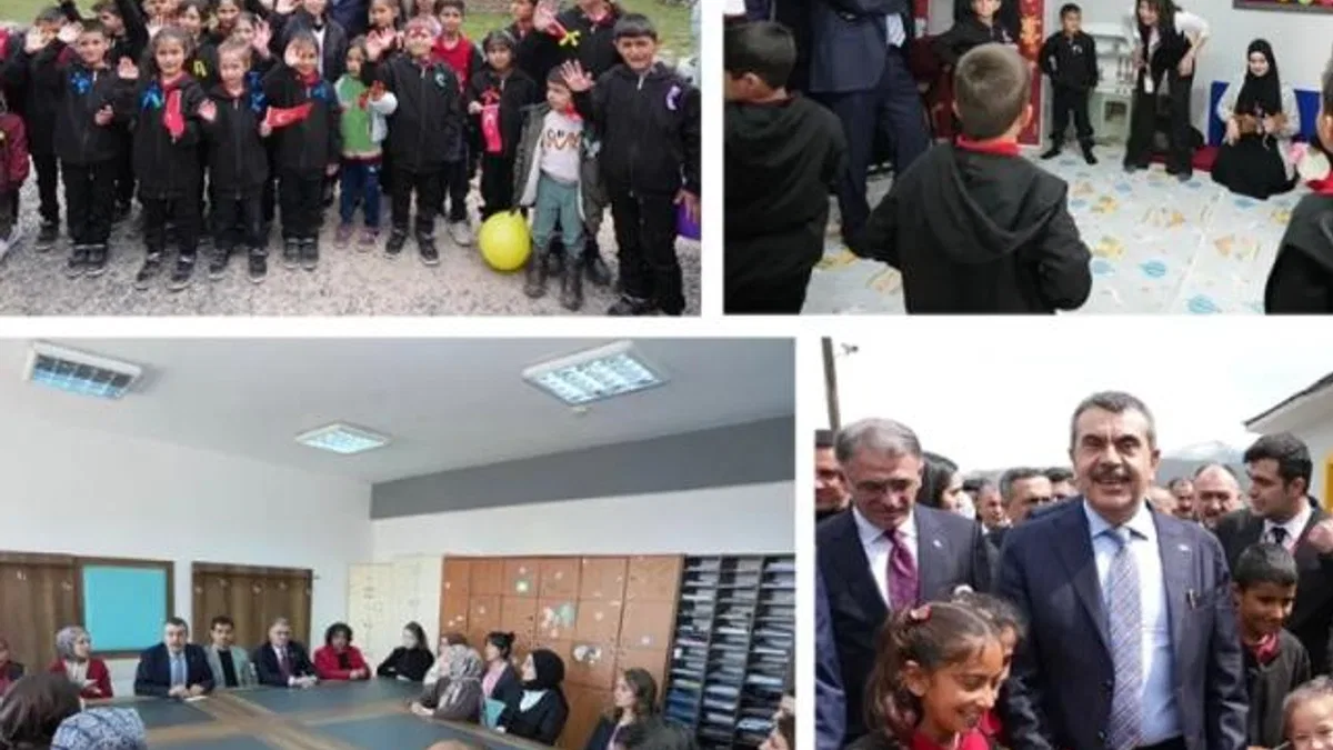 Bakan Tekin, Van'da ilkokul öğrencileriyle buluştu