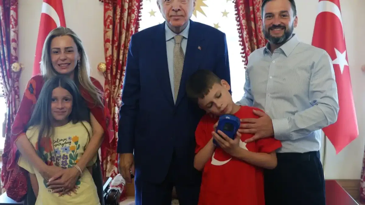 Cumhurbaşkanı Erdoğan, "Cake Not Hate" kampanyasıyla tanınan Joshua Harris'i ağırladı