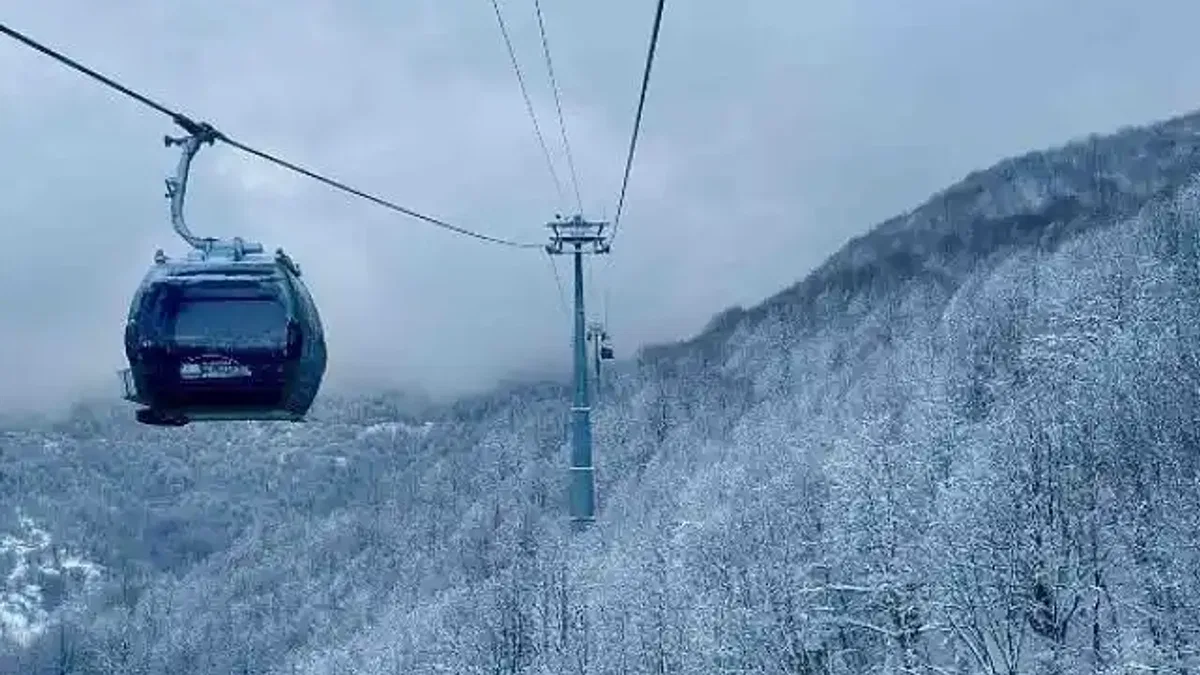 Teleferik keyfi kaldığı yerden