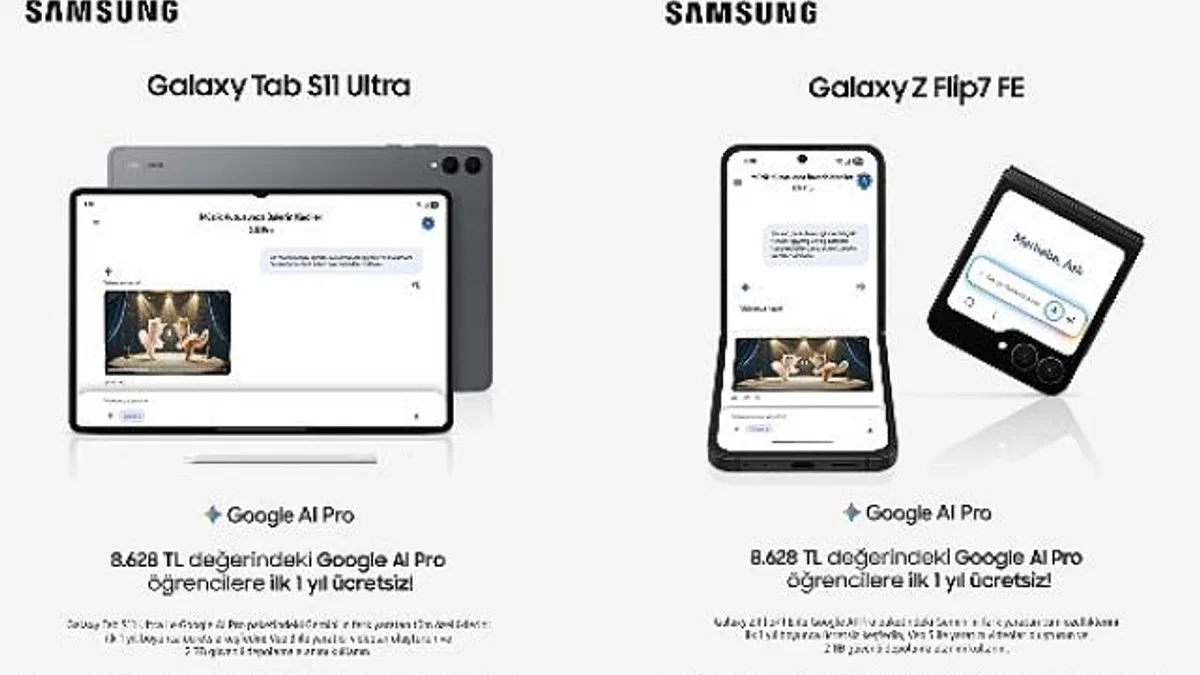 Samsung'dan öğrencilere özel indirim ve Google AI Pro hediyesi