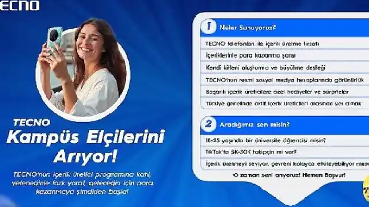 TECNO kampüs elçilerini arıyor!