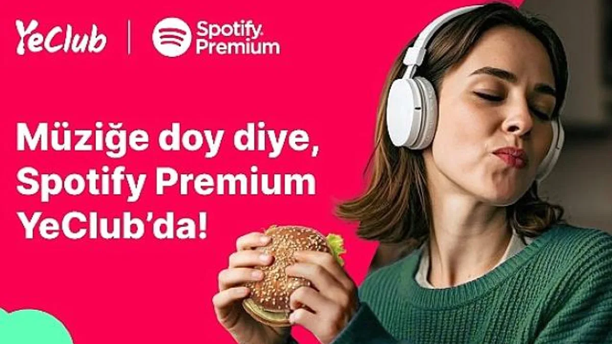 Yemeksepeti'nden YeClub Üyelerine 3 Aylık Spotify Premium Fırsatı