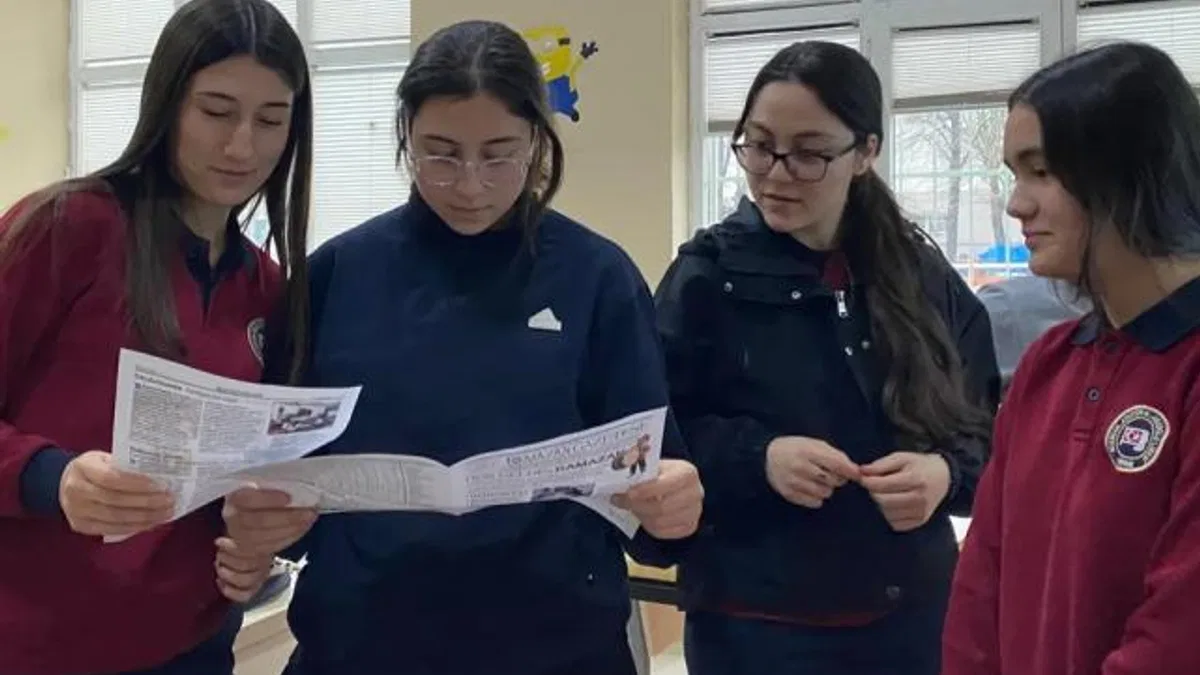 Sinop'ta öğrencilerden Ramazan Gazetesi