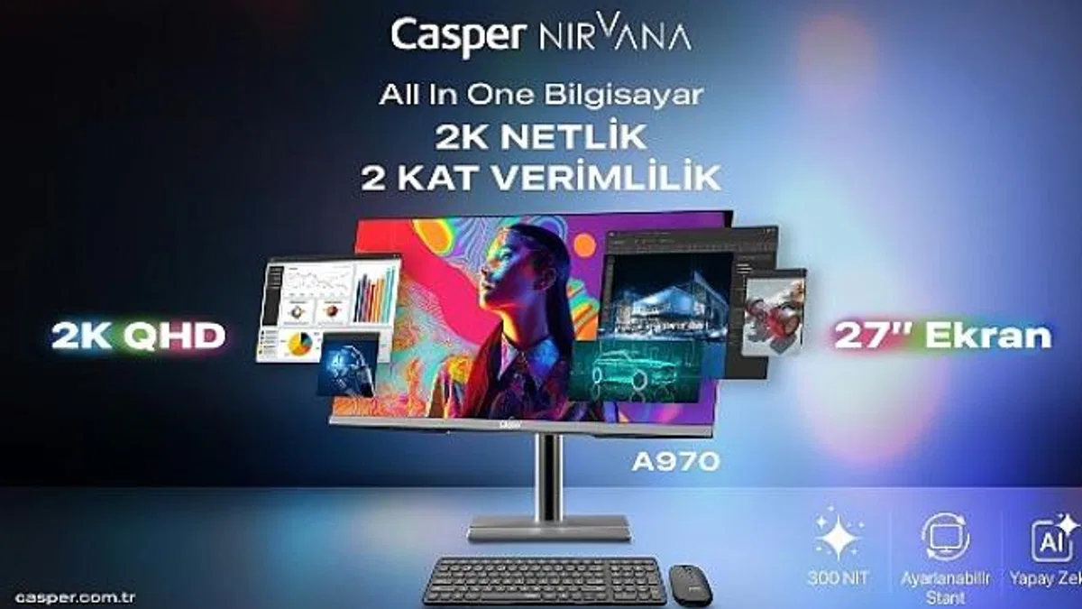 Casper Nirvana 27'' AIO A970 kurumsal verimlilik için tasarlandı