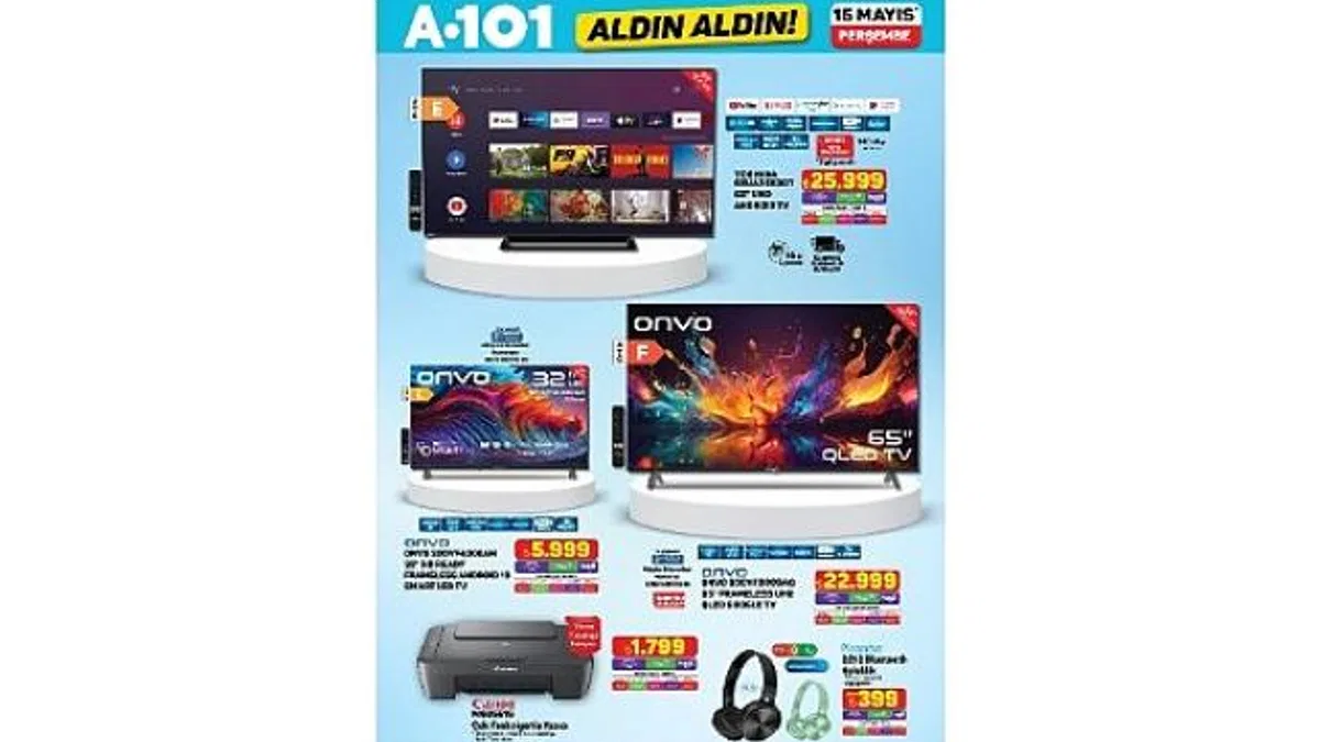 15 Mayıs'ta A101'de Elektronik ve Ev Ürünleri Satışa Sunuluyor