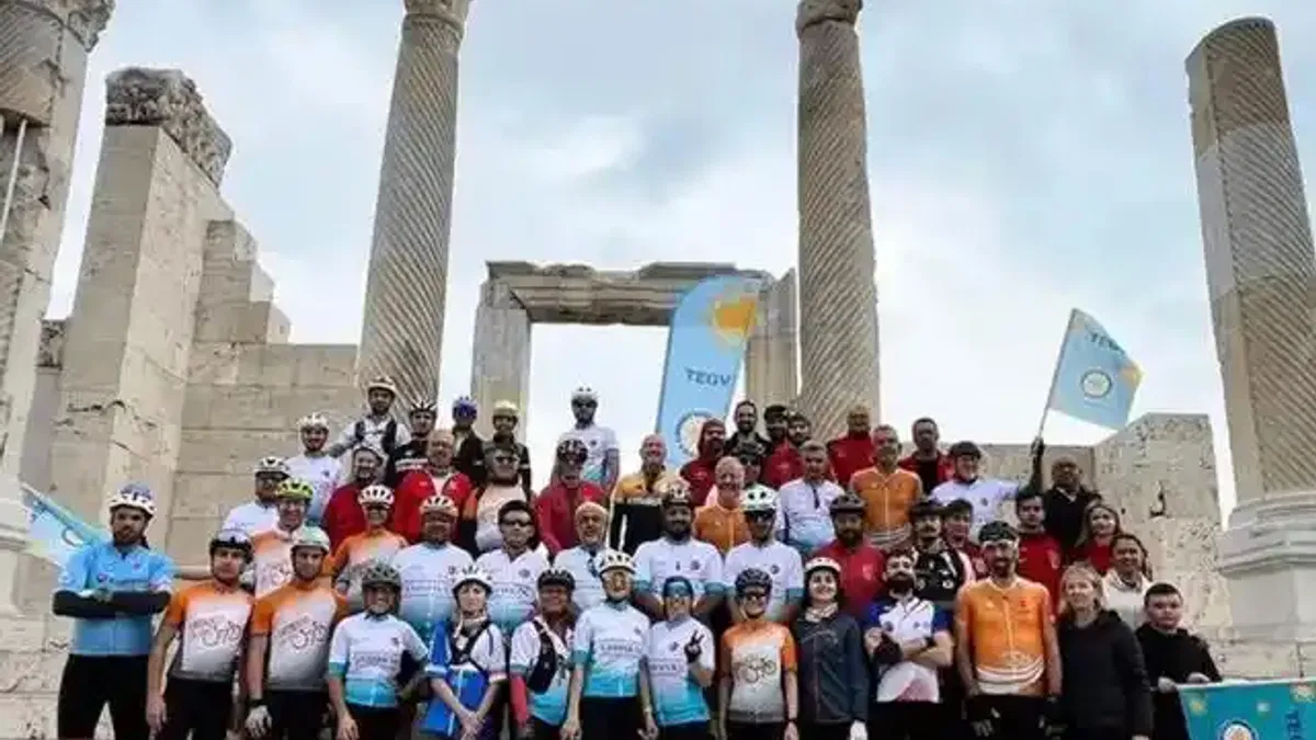 Bisiklet tutkunları, pedallarını TEGV’li çocuklara umut olmak için çevirdi