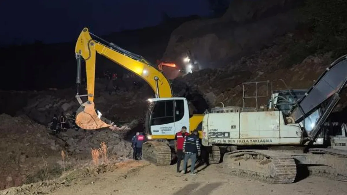 Ordu Fatsa'da taş ocağında göçük!