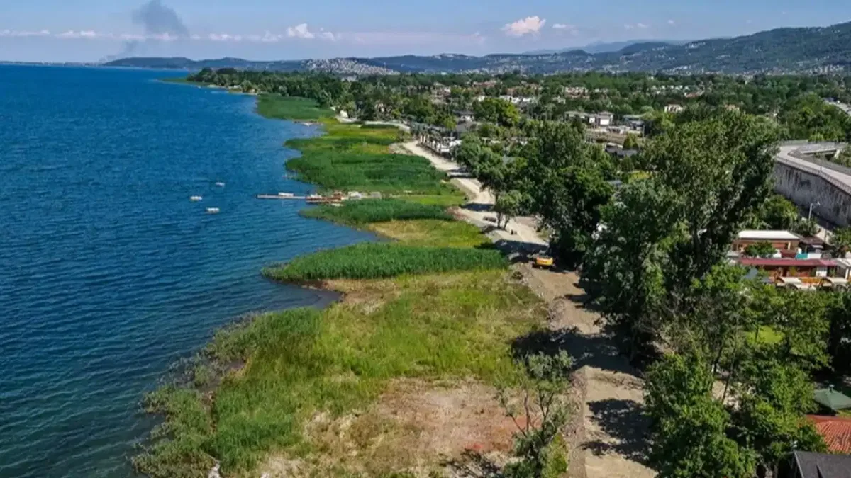 Sapanca Gölü kıyısı şimdi tertemiz... Zehirli sazlıklar gitti!