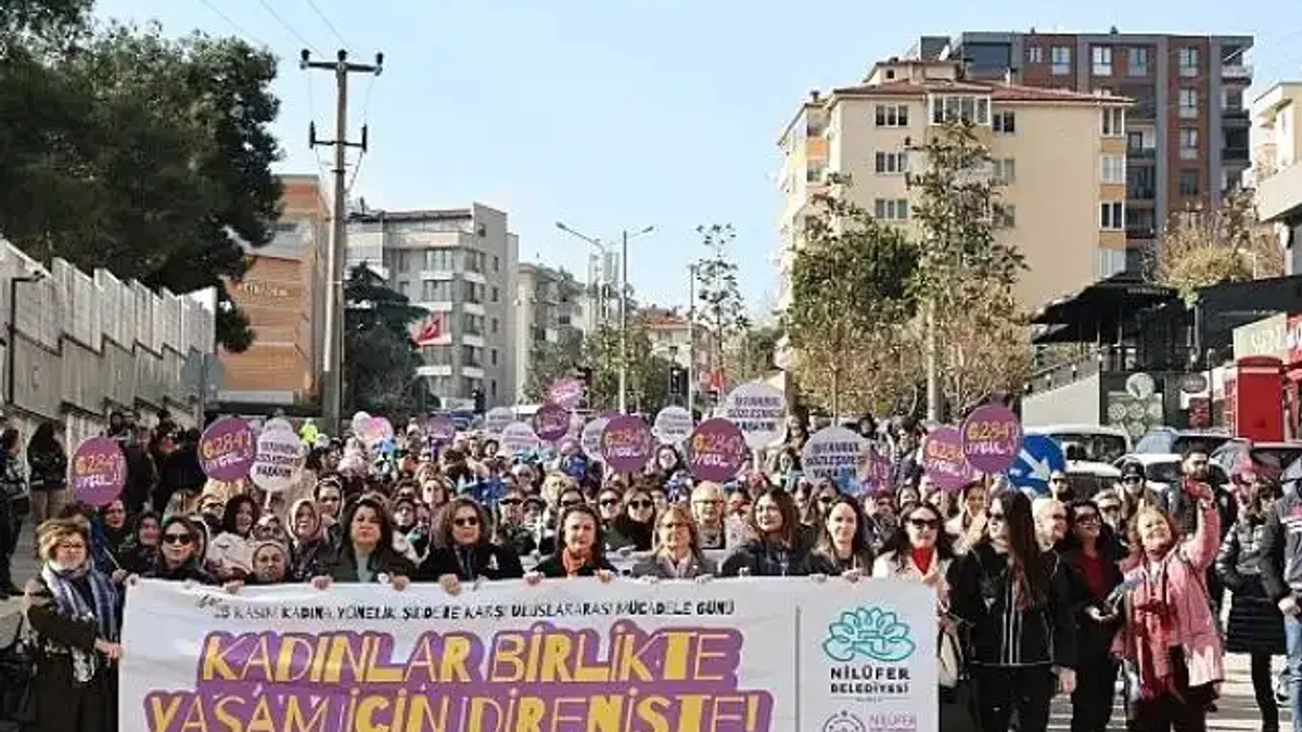 Nilüferli kadınlardan şiddete karşı tek ses