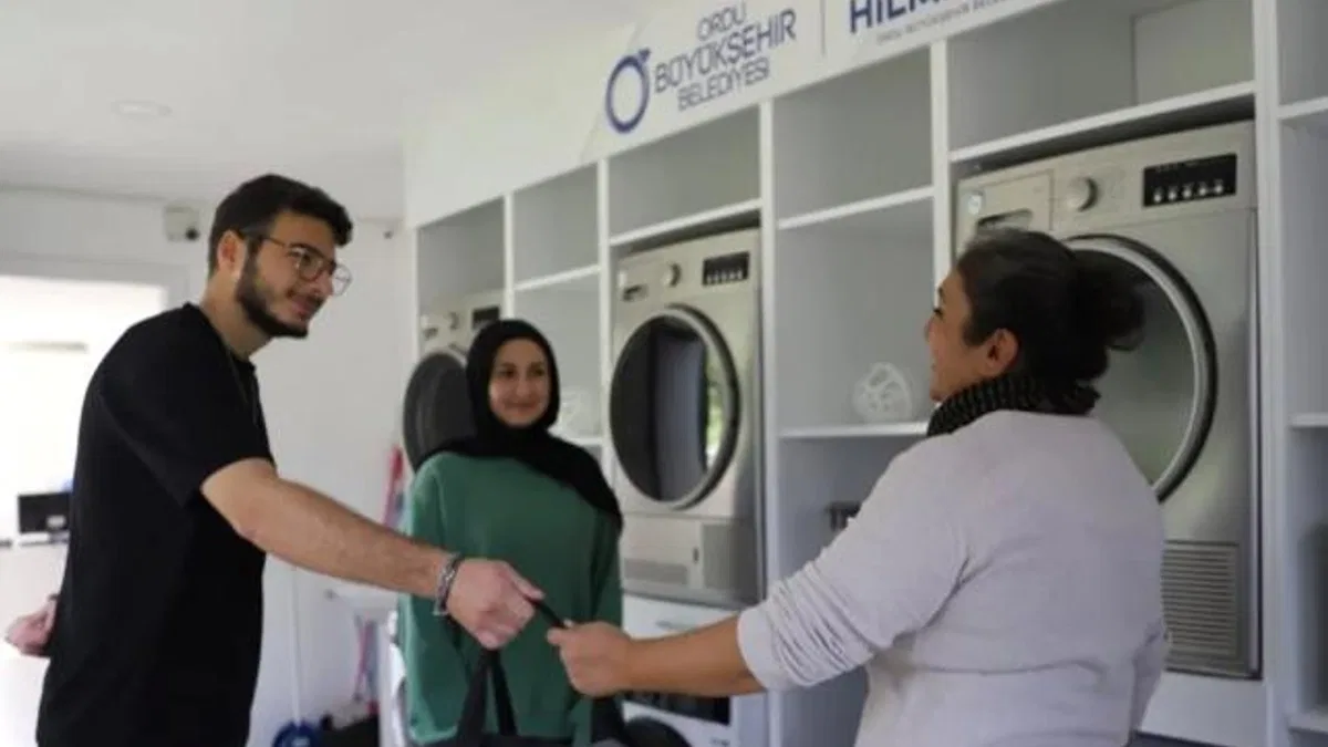 Ordu'da gençler çamaşır derdine düşmüyor