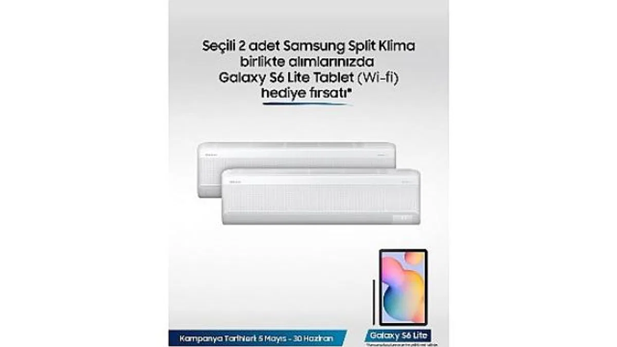 Samsung Split Klimalarda Galaxy S6 Tablet hediye fırsatı!