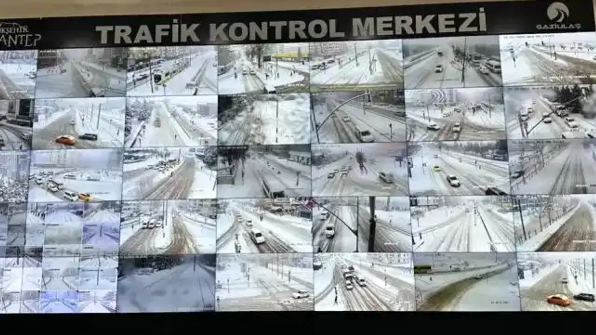 Gaziantep'te karla mücadele yapay zeka destekli yürütülüyor