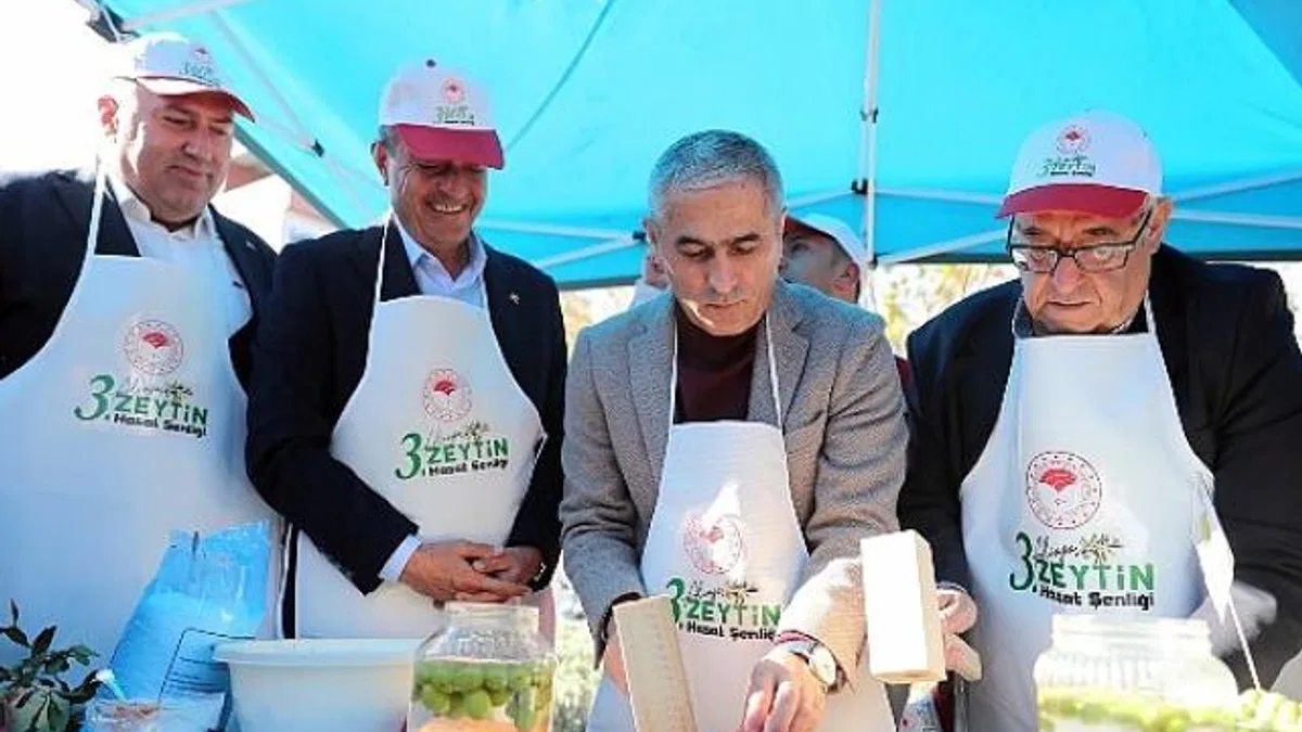 Aliağa'da 3. Zeytin Hasat Şenliği Düzenlendi
